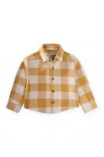 Oduncu Gömleği 1-9 Yaş Hardal Ekose