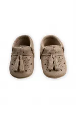 Deri Bebek Ayakkabı 17-21 Numara Vizon