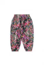Patterned Viscose Trousers, Ages 2-10, Floral Design