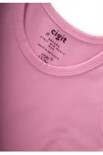 Üçlü Geniş Askılı  Kız Atlet 2-9 Yaş Şeker Pembe