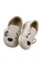 Leather Dog Children's Shoes Size 19/25 A, Beige