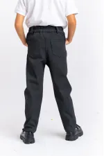 Pantalon en gabardine de lycra 2-7 ans anthracite