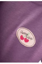 Taylı T-Shirt Takım 1-8 Yaş Mor