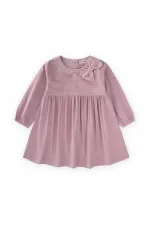 Robe en velours lilas 1-8 ans