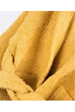 Peignoir enfant 2-9 ans jaune moutarde