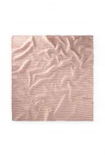 Natural Blanket 90x100cm Rose Pink Thick Striped