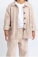 Veste en gabardine beige 2-7 ans
