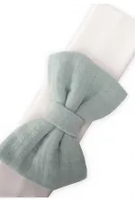 Kurdeleli Bebe Bandanası Mint Yeşili