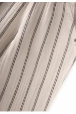 Müslin Pantolon 1-10 Yaş Çift Çizgili