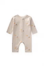 Baskılı Tulum 0-3 Yaş Yelken Desen