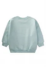 Car Print Sweatshirt, Ages 1-6, Aqua Green Car Print Sweatshirt, Ages 1-6, Aqua Green