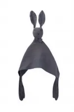 Compagnon de couchage en mousseline de lapin (lavé) 40 x 40 cm anthracite