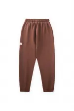 Pantalon de survêtement long marron pour enfants de 8 à 12 ans