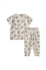 Desenli Pijama Takımı 2-9 Yaş Ekru Desenli Pijama Takımı 2-9 Yaş Ekru
