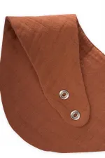 Üçgen Arkadan bağlamalı Müslin Mama Önlüğü Rust