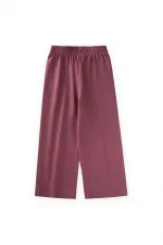 Wide-Leg Trousers, Ages 4-12, Burgundy Wide-Leg Trousers, Ages 4-12, Burgundy