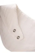 Üçgen Arkadan bağlamalı Müslin Mama Önlüğü Ekru