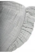 Bonnet bébé musulman à volants et à nouer, 0-2 ans, vert turquoise