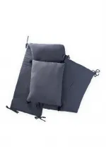 Muslin Baby Bed Protection Pillow Set (Washed) 32X180 cm +/- 2 cm Anthracite