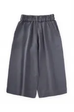 Pantalon ample plissé anthracite 2-7 ans