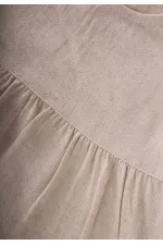 Robe plissée en lin naturel, 2-7 ans