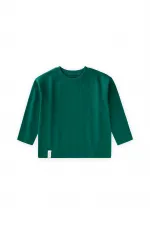 Mevsimlik Basic T-Shırt 2-10 Yaş Zümrüt Yeşili