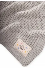 Selanik Knitted Blanket 80X100 (+/- 5 Cm) A Beige