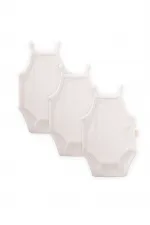 Ensemble trois pièces de body climatisé, 0-3 ans, blanc cassé