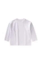 Label Detailed Seasonal T-Shirt 2-10 Years White