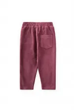 Fitilli Kadife Pantolon 1-8 Yaş Mürdüm