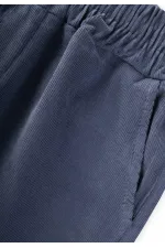 Kadife Pantolon 4-12 Yaş Lacivert