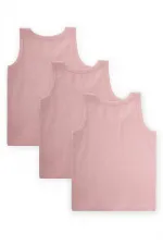 Débardeur à bretelles triples, 2-9 ans, couleur poudre foncée