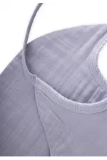 Organik Müslin Mama Önlüğü Mavi