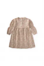 Elbise 4-12 Yaş Ekru