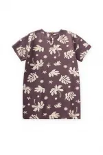 Tunic T-Shirt 4-12 Years Old Plum