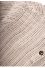 Chemise en mousseline rayée kaki marron, 2-10 ans