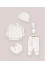 Organic Hospital Discharge Baby Set 0-3 Months Ecru