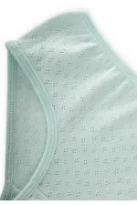Double-Piece Trimmed Slip Panties, Ages 2-9, Air-Conditioned, Mint Green