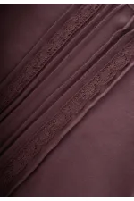 Lace Striped Blouse for 1-5 Year Olds Plum