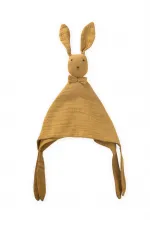 Tavşan Müslin Uyku Arkadaşı (Yıkanmıştır) 40X40 cm Hardal Sarı