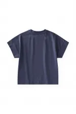 T-shirt bleu marine pour enfants de 2 à 12 ans