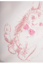 Ensemble pyjama à imprimé chat pour enfants de 2 à 8 ans (écru)