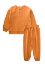 Reglan Kol Patlı Erkek Basıc Takım 1-8 Yaş Turuncu