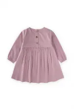 Robe en velours lilas 1-8 ans