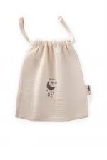 Organic Ramadan Muslin Pouch 25X30 Cm Natural