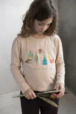 Authentic Printed Seasonal T-Shirt, Ages 1-7, Beige