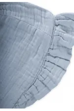 Chapeau bébé musulman à volants et à nouer, 0-2 ans, bleu