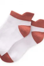 Children's Booties and Socks with Coloured Toe and Heel, 5-12 Years Old, Tile