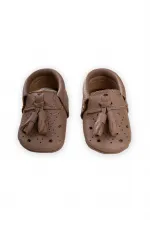 Deri Bebek Ayakkabı 17-21 Numara Kahve