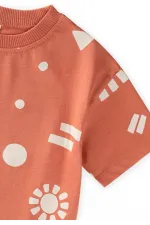 Ensemble pantalon et t-shirt bio, 2-12 ans, orange